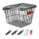 thumbnail image 4 of Cesta trasera para bicicleta, contenedor de carga para bicicletas, práctica cesta de alambre de hierro para portabicicletas, cesta de almacenamiento p Negro con tapa, 4 of 9