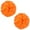 Orange, variant on 2 Pack (1 Pair) Cheerleading Pom Poms with Baton Handle for Team Spirit Sports Dance Cheering Kids Adults