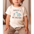 thumbnail image 3 of Dinosaur Big Bro Shirt for Boys New Big Brother Dino Sibling T-Shirt Natural Shirt 18 Months, 3 of 5