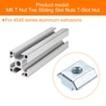 thumbnail image 4 of Uxcell 10Pcs M6 T Nuts Tee Sliding Slot Nuts T-Slot Nut for 4545 Series, 4 of 5