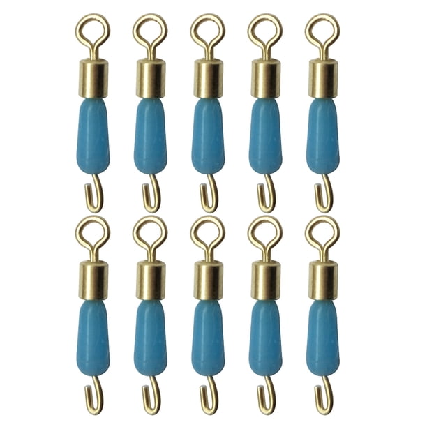 Anillos sólidos giratorios, conector antienvuelto, aparejos de pesca sublínea (M), 10 Uds.