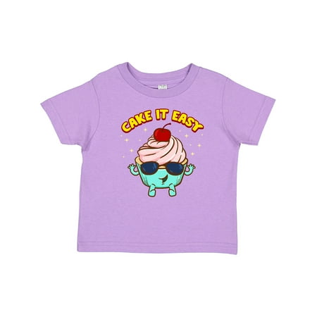 

Inktastic Cupcake Funny Cake It Easy Gift Toddler Boy or Toddler Girl T-Shirt