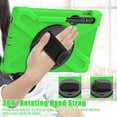 thumbnail image 2 of XYX Case for Samsung Galaxy Tab S7 11.0 inch SM-T870/SM-T875/SM-T876 with 360 Degree Rotating, Hand Strap, Shoulder Strap, Green, 2 of 7