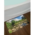 thumbnail image 2 of Yosemite Bath Mat, Fluffy Clouds Forest Stones River Yosemite National Park California Usa Waterscape, Non-Slip Plush Mat Bathroom Kitchen Laundry Room Decor, 29.5 X 17.5 Inches, Green Blue, Ambesonne, 2 of 2