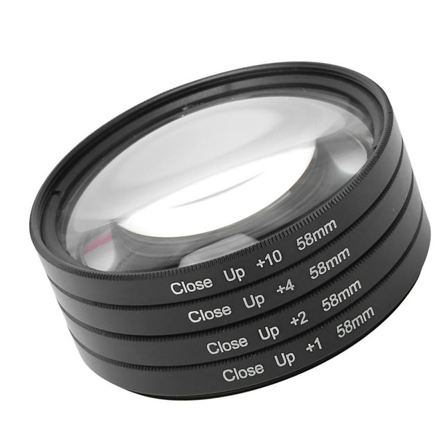 Filtro Macro, Vidrio ÓCTICO 4PCS FILTRO DE CRIMER Plano Manteniendo La Resolución para la Cámara Digital