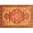 thumbnail image 1 of Ahgly Company Indoor Rectangle Oriental Orange Modern Area Rugs, 6' x 9', 1 of 4