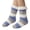 Purple, variant on Ljudmp Women's Fleece Lined Cuffed Winter Mid Tube Socks Winter Thickened Warm Fuzzy Knit Crew Socks Striped Cozy Thermal Sleep Socks Grey
