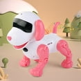 thumbnail image 4 of Pink Programmable Robot Dog With Remote Control Singing Dancing Interactive Smart Toy For Kids 19X12X17Cm Educational Stem Learning Toy, 4 of 6