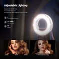 thumbnail image 3 of Aro de luz para selfies para teléfono NEEWER de 3,74" con clip y recargable, 3 of 8