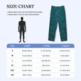 thumbnail image 4 of Balery teal sparkling Pantalones de pijama para hombre, pijama ultraligero, pantalón de descanso-3X-Large, 4 of 6