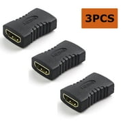 Konex TM) 3 Pieces Premium HDMI Female to HDMI Female Adapter Coupler 3PCS Pack …