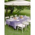thumbnail image 4 of Outdoor Tablecloth with Umbrella Hole for Patio/Picnic/Party/Camping, Mountain Peak Waterproof Table Cloth Rectangle Table Cover Washable, Purple Beige Mist Zen Modern Nature Fantasy (52"x 70"), 4 of 9