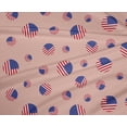 thumbnail image 4 of oneOone Polyester Lycra Fabric USA Flag Circles Country Flag Print Fabric by Yard 56 Inch Wide, 4 of 4