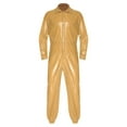 thumbnail image 3 of Choomomo Men Water Resistant Coveralls Turn-Down Collar Jumpsuit with Elastic Back Waist & Zipper Khaki M, 3 of 5