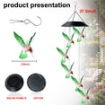 thumbnail image 2 of QiShi Solar Wind Chimes,Color Changing Hummingbird/Crystal Solar Lights,Decoration for Lawn,Patio,Yard,Garden,Bedroom,Outdoor, 2 of 8