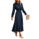 thumbnail image 1 of Vestido PRETTYGARDEN 2025 Primavera Otoño Midi Azul Marino Talle S, 1 of 8