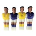thumbnail image 1 of 4 piezas Mini futbolín para hombres, fútbol para mesa, modelo de jugadores de fútbol en miniatura con 2 amarillo 2 púrpura, 1 of 9