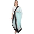 thumbnail image 2 of Phagun Indain Women's Hijab Scarf Throw Net Dupatta Chunni Neck Wrap-Light Blue, 2 of 5