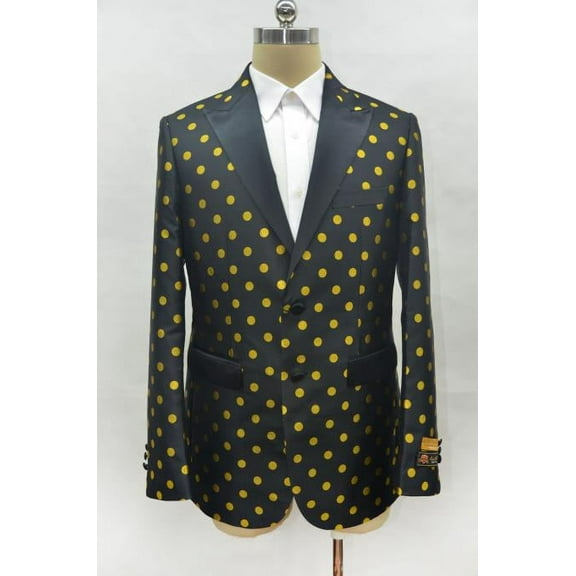 Mens Black ~ Gold Cheap Priced Designer Fashion Dress Casual Blazer On Sale One Chest Pocket Prom Blazer