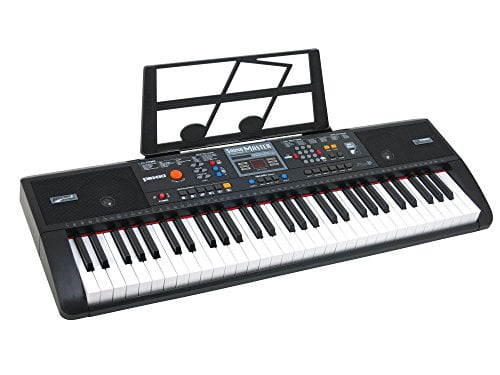 Portable Electronic Keyboard for Beginners Kids & Adults Plixio 61-Key Digital Electric Piano Keyboard & Sheet Music Stand 