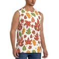 thumbnail image 2 of Disketp Acorns And Autumn Leaves Sleeveless Tshirts For Men, Muscle Shirts For Men Dry Fit Tank Top-Large, 2 of 8