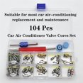 thumbnail image 3 of 104Pcs Car Air Conditioner Valve Cores Assortment A/C AC Shrader Valve Core & Tool R134 R12 HVAC Val, 3 of 5