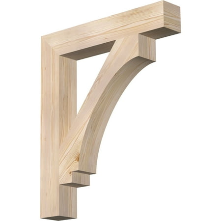 

Ekena Millwork 5 1/2 W x 34 D x 40 H Imperial Block Smooth Bracket Douglas Fir