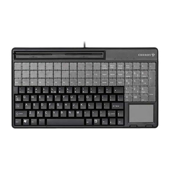 SPOS QWERTY KEYBOARD, BLACK, 14, USB, W/ 3 TRACK MSR, TOUCHPAD. US 123 LAYOUT W/