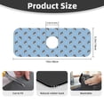 thumbnail image 2 of Vsdgher French Bulldog Puppy Kitchen Sink Splash Guard Faucet Mat -1 PC Super Absorbent Fast Drying Mat Sink Gadgets-Splash, Bathroom,Sink Mat,(15" X 5.5" ), 2 of 7