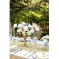 thumbnail image 3 of Flores artificiales Serwalin White Peony para decoración de bodas, 3 of 8