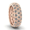 thumbnail image 3 of 2.00Ct Round Cut Natural Diamond 3Row Anniversary Eternity Band Ring Solid 14k Gold IJ I1, 3 of 3