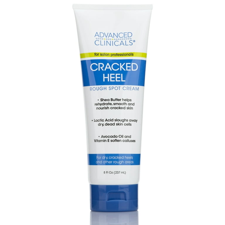 Advanced Clinicals Cracked Heel Cream For Dry, Cracked Feet