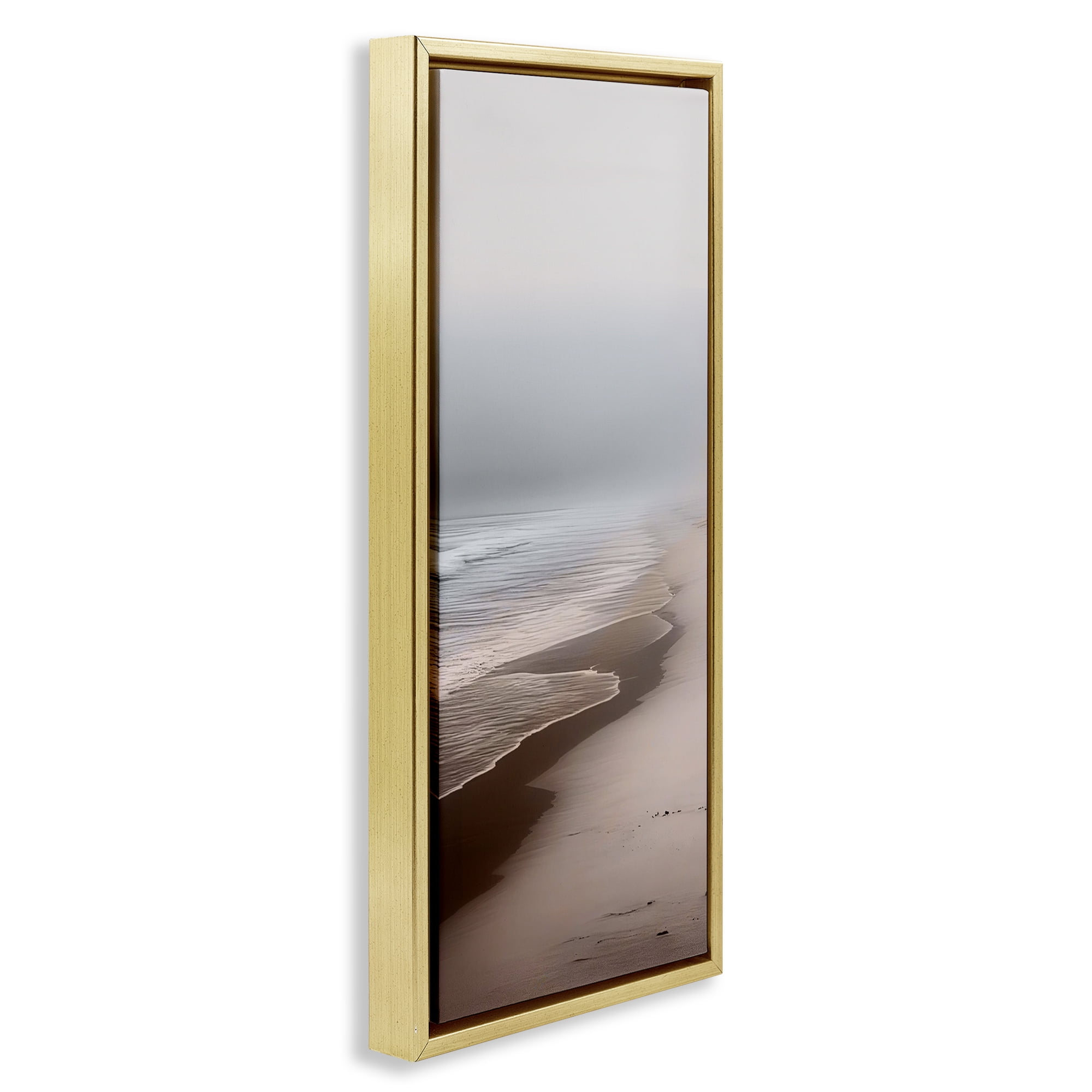 Take Me Down To Sea Again Gold Framed Floater Canvas Wall Art, design by Sasha