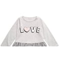 thumbnail image 2 of First Impressions Baby Girls Love Peplum Top Gray Size 3-6M, 2 of 3