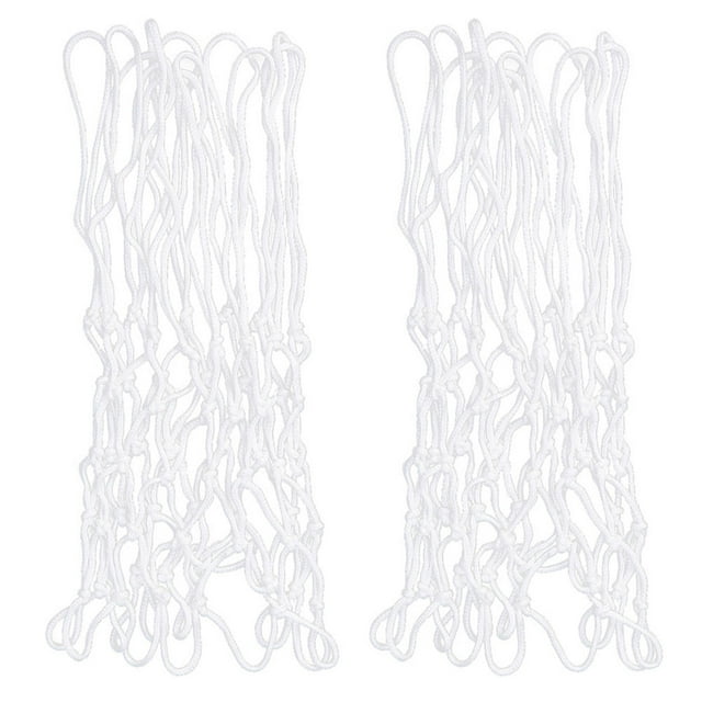 KAKOWELY Basketball Playing Net 2pcs Practical Basketball Nets Basketball Training Nets Hand-woven Basketball Nets18.9"X7.87"X0.39"