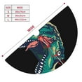 thumbnail image 3 of Yiaed Hungry Tyrannosaurus Print Christmas Tree Skirt , Tree SkirtsTree Mat for Christmas Winter Holiday Indoor Decorations-48", 3 of 7