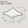 thumbnail image 2 of TentandTable High Peak Frame Outdoor Canopy Tent with Sidewalls, White, 20 ft x 20 ft, 2 of 8