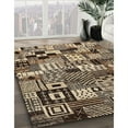 thumbnail image 2 of Ahgly Company Indoor Rectangle Contemporary Bakers Brown Abstract Area Rugs, 3' x 5', 2 of 6
