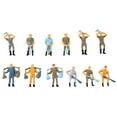 thumbnail image 1 of 12Pcs/Lot 1:48 O Scale Model Railway Worker Toys Miniature Figures Architectural Train Landscape People Layout, 1 of 9