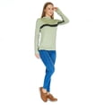 thumbnail image 2 of Blusa Para Mujer Manga Larga Con Lentejuelas Olivo Casual verde M Incógnita 330577, 2 of 5