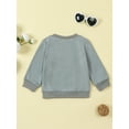 thumbnail image 3 of Wassery Baby Boys Girls Jumpsuits 6M 12M 18M 24M 3T 4T 5T Toddler Boys Autumn Sweatshirts Gray Long Sleeve Letter Print Pullover Crew Neck Tops 0-5Y, 3 of 9