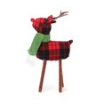 thumbnail image 4 of TQEHS Decoración navideña de alce de pie Decoración navideña de alce de pie Peluche hecho a mano ζυ ο ф C3L8, 4 of 6