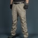 thumbnail image 1 of Pantalones largos para hombre, pantalones de senderismo con bolsillo, resistentes al agua y antidesgarros, pantalones militares ligeros de carga para pesca, pantalones para hombre, 1 of 3