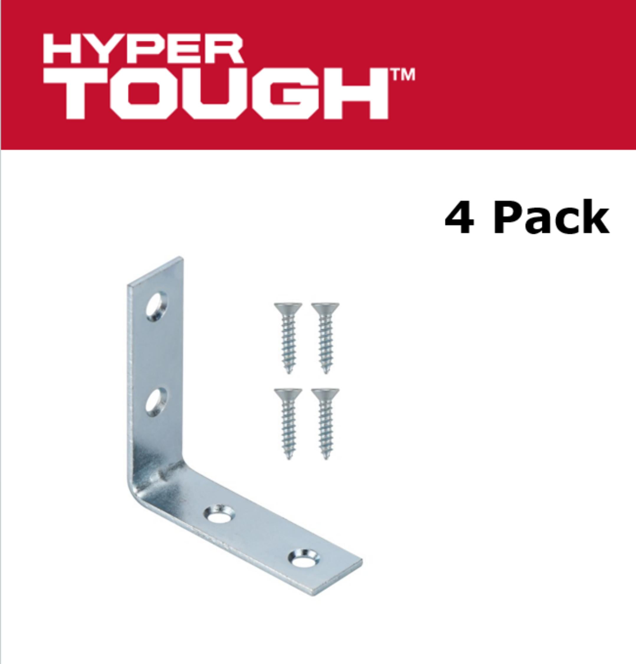 4 in. Corner Brace, Zinc Plated (4 Pack)