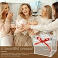 thumbnail image 4 of Crown Box Portable Cosmetics & Toiletry Organizer Box 8x6.7x7.5inch Clear Crown Box Train Case with Latches & Handle Travel Makeup Tools Storage Organizer Makeup Tools Box Bathroom Accessories Case, 4 of 10