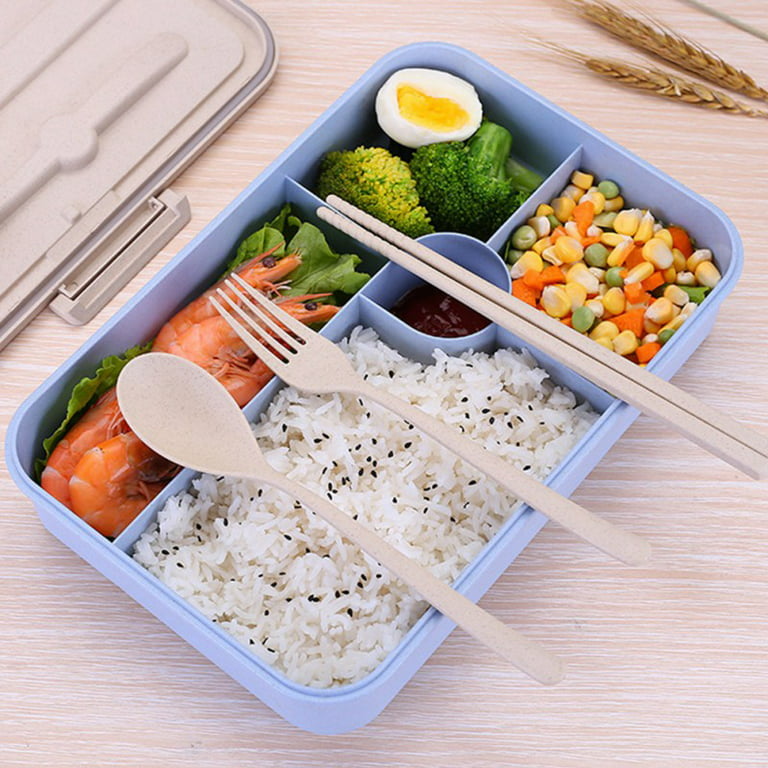 Double Layer Sealed Lunch Box With Handle, Sauce Container Student Bento Box