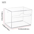 thumbnail image 2 of Aphbrada Large Trash Bag Dispenser Roll Holder, Wall Mount Acrylic Garbage Bag Dispenser Roll Holder for Kitchen Cabinet, Trash Waste Bin Liners Organizer for Under Sink, Clear, 2 of 4