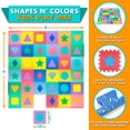 thumbnail image 3 of ProSource - Tapete de espuma para niños con formas y colores, 36 azulejos, 12 x 12 pulgadas y 24 bordes, 3 of 5