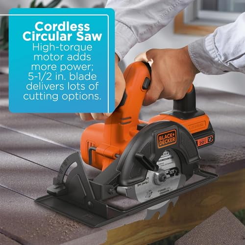 BLACK DECKER 20V MAX Power Tool Combo Kit 4 Tool Cordless Power Tool Set with 2 Batteries and Charger BD4KITCDCRL Walmart