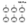 thumbnail image 3 of Zcyifa 100pcs Silver Big Hole Beads for Jewelry Making DIY, 3 of 10